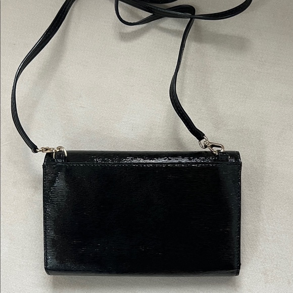 Kate Spade Elegant Shiny Black Crossbody Bag - Picture 7 of 9